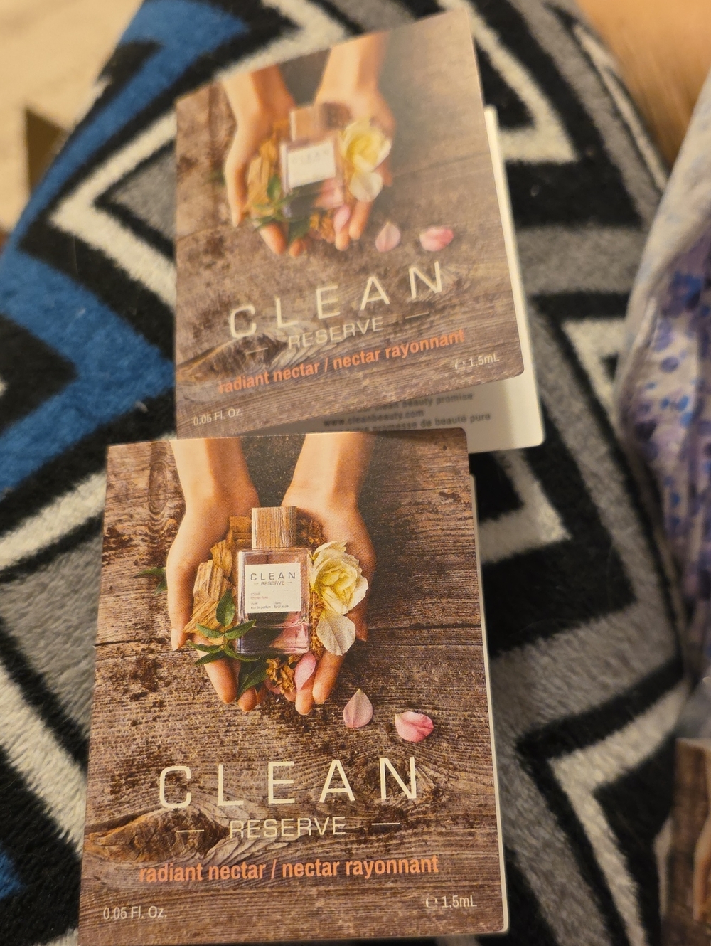 CLEAN Reserve Radiant Nectar Sample Cards - Brown & Pink Accents